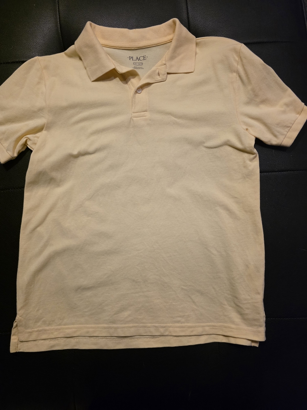 Place Pale Yellow Boy's Polo Shirt Size L
